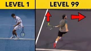Tennis BADASS Skills From Level 1 to Level 100