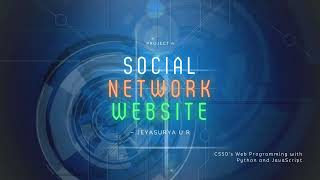 Twitter-like Social Network with Python Django | CS50 Web Project 4 | Harvard | EdX | Jeyasurya U R