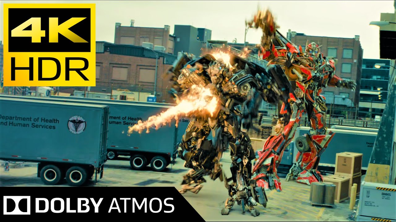 4K HDR Transformers Fight Scene Dolby Atmos - YouTube