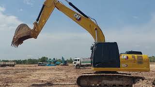 จัดว่าหล่อ รถขุด CAT 323 GX เทอร์โบคู่สี่สูบ บุ้งกี๋ 1.2 คิว  เปิดบ่อใหม่ excavator