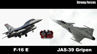 F-16 E Fighting Falcon VS JAS-39 Gripen