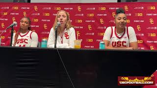 USC women's basketball press conference following win over Penn State