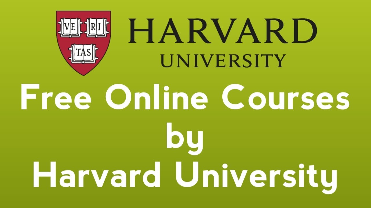 Harvard University Free Online Courses - YouTube