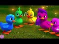 five little ducks new ducks on boat duck song nursery rhymes kids song