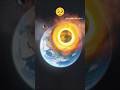 Earth hitting block hole solar smash #plants #shortsviral #shorts