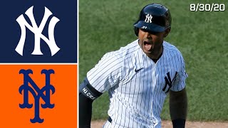 New York Yankees Vs. New York Mets | Game Highlights | 8/30/20