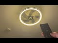 yeetferret bladeless ceiling fan with light unboxing u0026 review