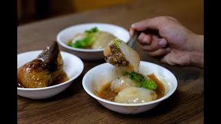 Jelly shell meatballs from Taiwan, Ba Wan - Taiwanese street food