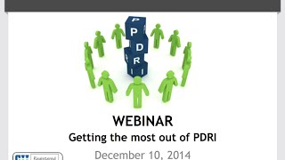 Webinar: Getting the most out of PDRI