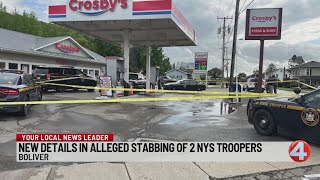 New details in alleged stabbing of two New York State troopers