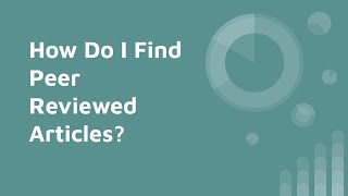 Finding Peer Reviewed Articles in Databases