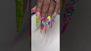 Colorful \u0026 Creative. #explore #nails #nailart #shorts #short #fyp #subscribe #youtubeshorts #insta