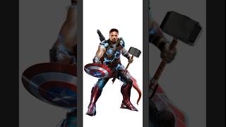 Thor + Iron man + Captain america + War machine || fusion art || #shorts #youtubeshorts
