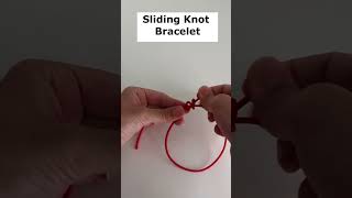 🎀 DIY Sliding Knot Bracelet | Easy Bracelet Making Tutorial #DIYBracelet #JewelryMaking #handmade