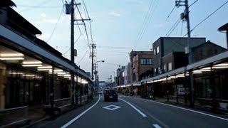 懐かしいアーケード街の夕暮れ 富山県氷見市