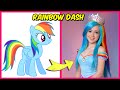 My Little Pony Characters as Humans & their favorite Drinks! (and favorite things) | Rainbow Dash