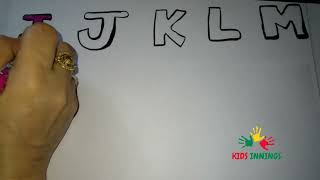 Learn Alphabet ABCDEFGHIJKLM with Drawing & Coloring for Kids| Easy Draw and Paint Alphabets