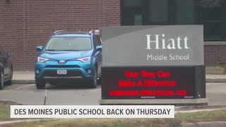 Des Moines Public Schools re-opening after cyber attack shut down district's network services