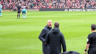 Erik Ten Hag’s Reaction to Casemiro RED CARD 😡 | Ten Hag is Furious with the referees! Manchester U
