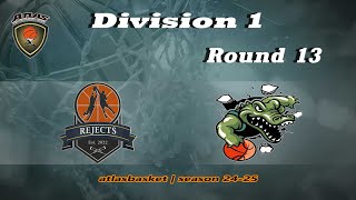 Atlasbasket - Div 1_Round 13 - REJECTS vs CROCODILES