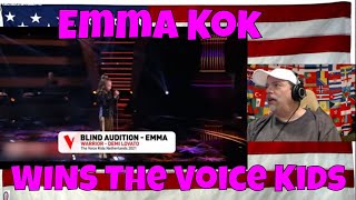 Emma Kok WINS The Voice Kids despite her HEARTBREAKING Story!  - REACTION