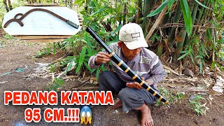 🔴Proses Pembuatan Pedang Katana Lengkap Gagang Dengan Sarung Yang Super Tajam.!!!😱