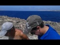 john g. brass collecting sea salt in karpathos greece aug. 19 2015