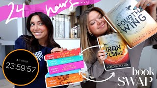 24 HOUR READING VLOG: swapping our favorite fantasy books! 📖🧚✨