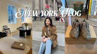 NY vlog. 다시 돌아온 뉴욕 일상🌼 귀여운 소품샵 추천. 세실리에반센x아식스 운동화 언박싱. 전시 보고 소호 쇼핑. 2025년 새해 일상 브이로그