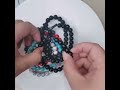 Trendy Jesus Cross Charm Various 8mm Beads Beaded Bracelets Bangles for Women - Religious Jewellery