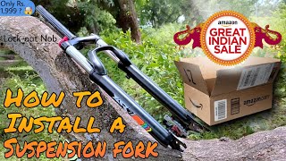 How To Install Lockout Suspension Fork in any Bicycle | #mtb #bicycle  @about_MTB