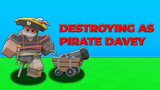 DESTROYING AS PIRATE DAVEY (Roblox bedwars)