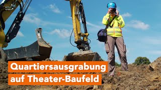 Archäologen untersuchen Baufeld für das neue Rostocker Volkstheater