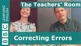 The Teachers' Room: Correcting errors