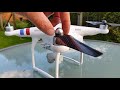 dji phantom 3 standard carbon fiber propellers vs. standard propellers test