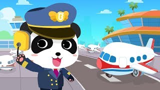 Baby Panda's Airport | Cool Flight Journey | Airplane Safety Tips | Gameplay Video | BabyBus Game