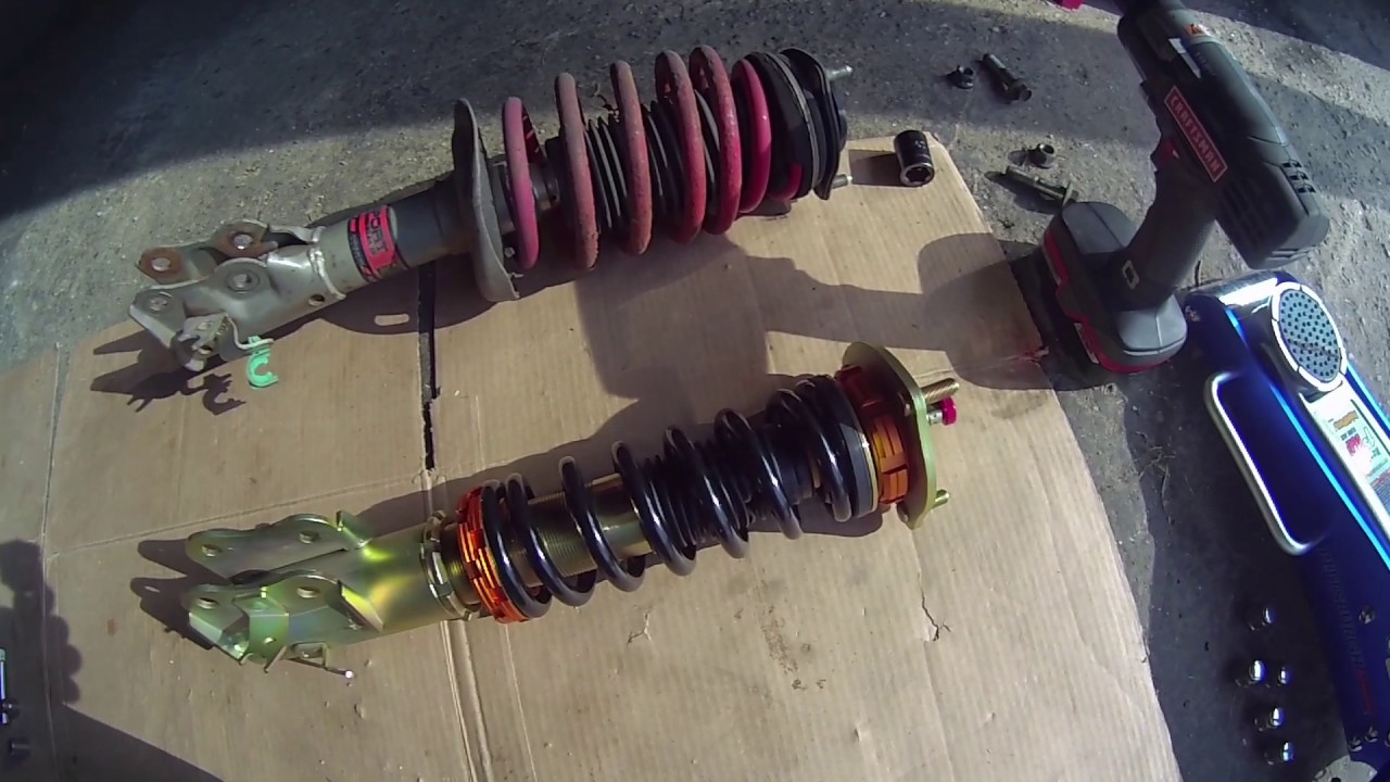 8th Gen Honda Civic Si Yonaka Coilovers Install - YouTube