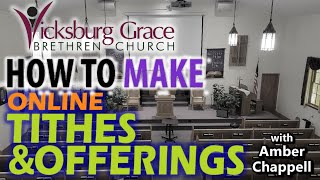 How to make online donations, tithes and offerings 05-01-2023