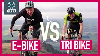 E Bike Vs Triathlon Bike | GTN vs EMBN Hill Climb Challenge