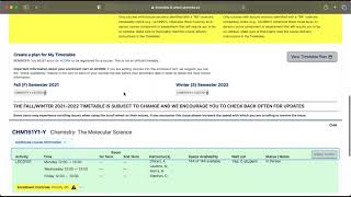 ACORN - Course Timetable Mini Tutorial