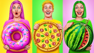 Eating Only One Colored Food For 24 Hours Challenge | Funny Moments by Multi DO Challenge