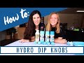 DIY Knobs // Hydro Dipping Tutorial for Furniture Makeover/ Mother Daughter Duo with Dani and Sammy