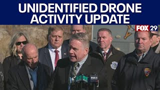 Officials give update on unidentified drone activity in New Jersey