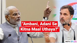 PM Modi Asks Rahul Gandhi "Ambani, Adani Se Kitna Maal Uthaya?" | NDTV Profit