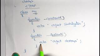 Destructor in PHP @btechcsetutorial7264