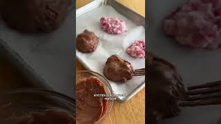 Making the VIRAL Strawberry Bites with Ritter Sport Chocolate