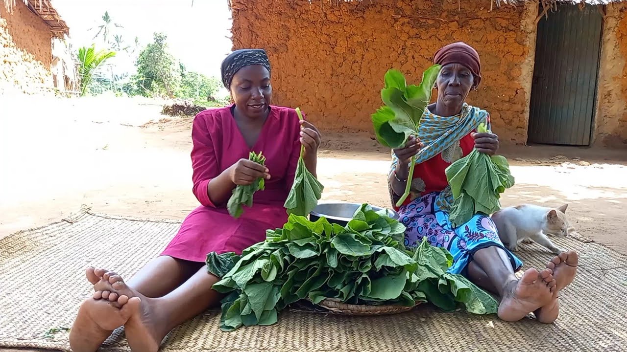 African Village Life Cooking Traditional African Vegetables