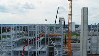 Construction progress for BASF's CAM plant in Schwarzheide, Germany - August 2021