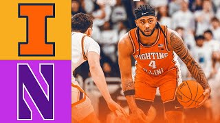 Illinois Fighting Illini vs Northwestern Wildcats Full GAME HIGHLIGHTS | Men's College Basketball