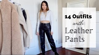 Styling Leather Pants \u0026 Aritzia Melina Pant Review (Cropped) | ft. Rellery Jewelry, Vivaia